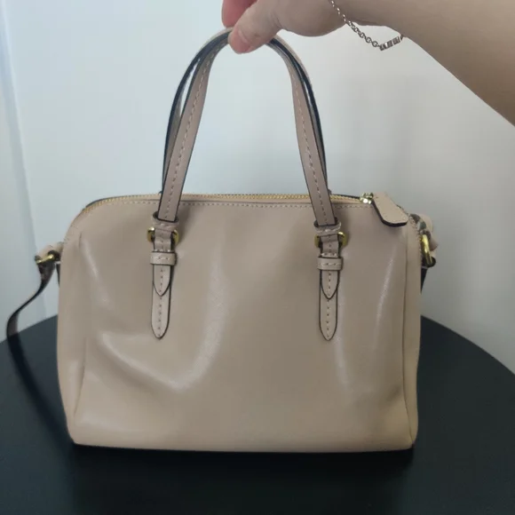 *Coach Peyton Bennett Mini Tan Leather Satchel - Picture 3 of 14